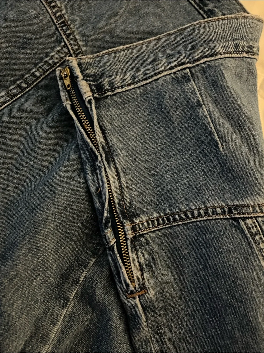 Old Navy Blue Denim A-Line Skirt